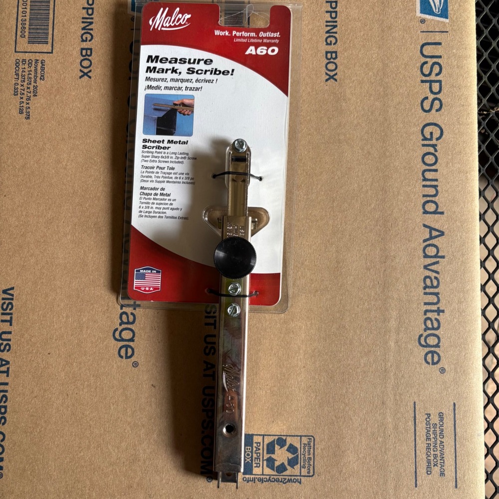 Malco A60 Sheet Metal Scriber 1/4 to 12-1/2‎ Inch Made in USA NEW